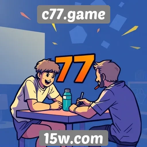 Jogadores destacam a comunidade interativa do c77.game